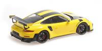 1:18 PORSCHE 911 (991.2) GT2RS - 2018 - YELLOW W/ WEISSACH PACKAGE W/ BLACK WHEELS - MINICHAMPS - 155068311
