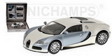 1:43 BUGATTI VEYRON 2009 POLAR METALLIC/PEARL METALLIC - MINICHAMPS 519431101