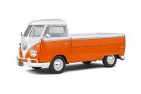 1:18 Volkswagen T1 Pick Up Orange|White 1950 - SOLIDO - S1806701