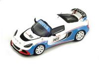 1:43 LOTUS EXIGE R-GT WHITE/BLUE - SPARK - S2193