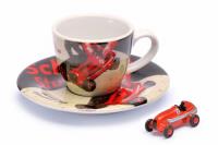 1:90 PICOLO SET ESPRESSO CUP WITH FERRARI F1 RED - SCHUCO - 450986100